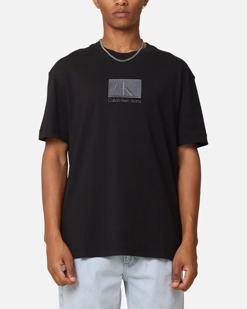 Calvin Klein Embroidery Patch T-Shirt Black 1