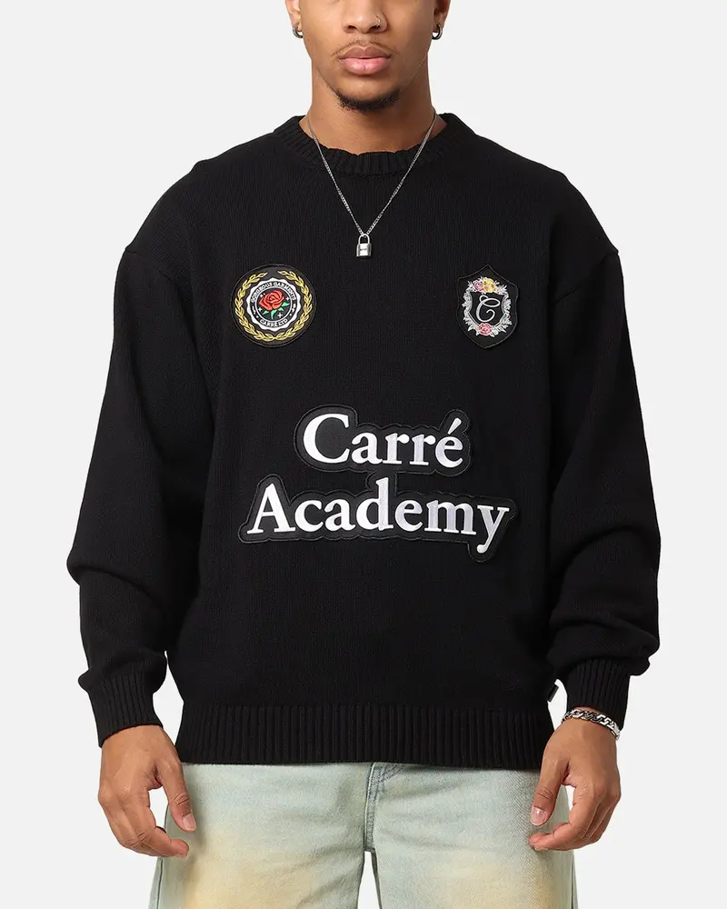 Carre Academy Knitted Sweater Black 1