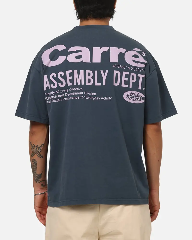 Carre Assembly Department T-Shirt Navy 1