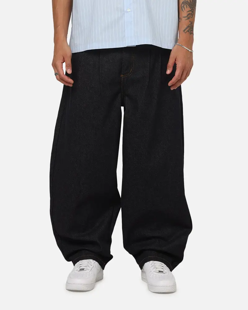 Carre Astor Pleated Jeans Raw Blue 1