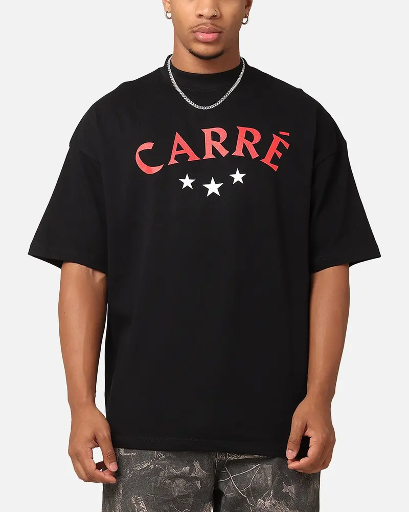 Carre Athletic Prestige Mock Neck T-Shirt Black 1