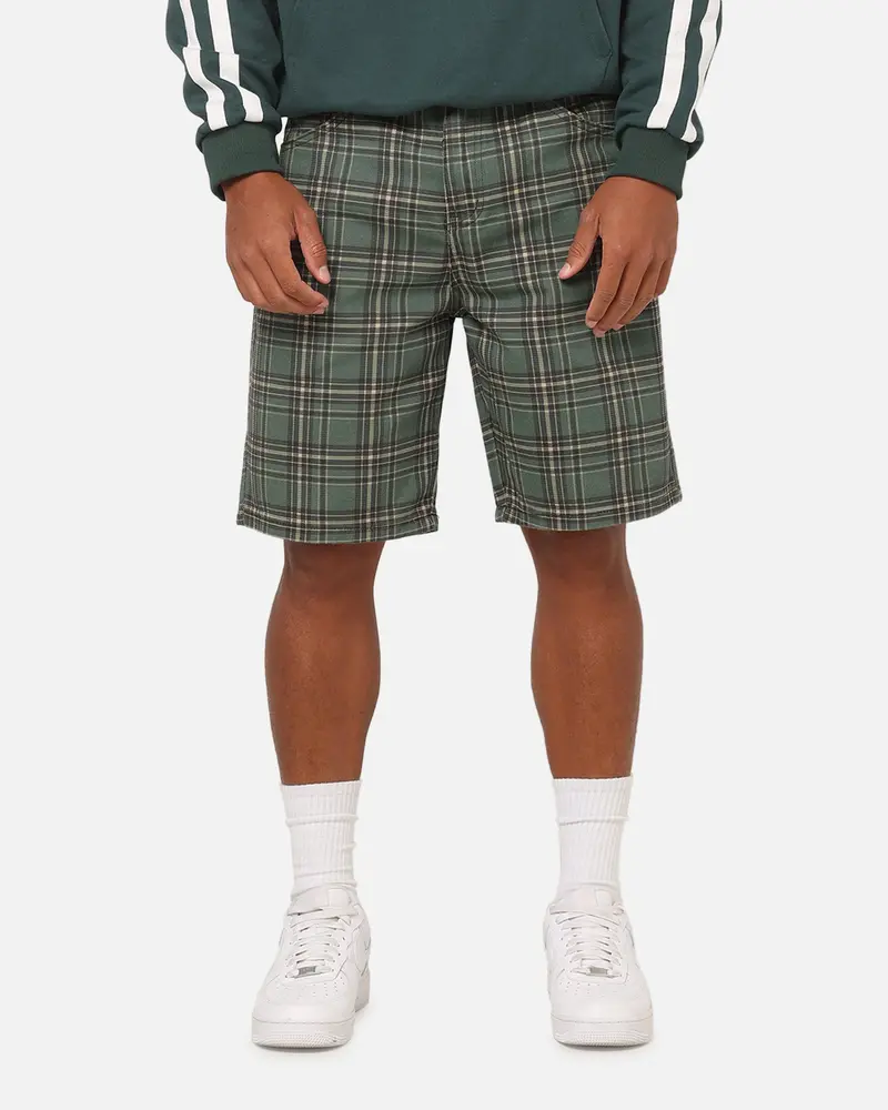 Carre Avenue Jorts Green Plaid 1