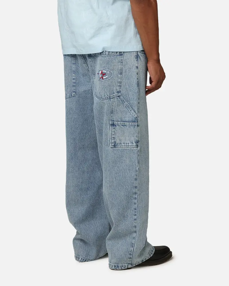 Carre Baggy Carpenter Jeans Light Blue Denim 1