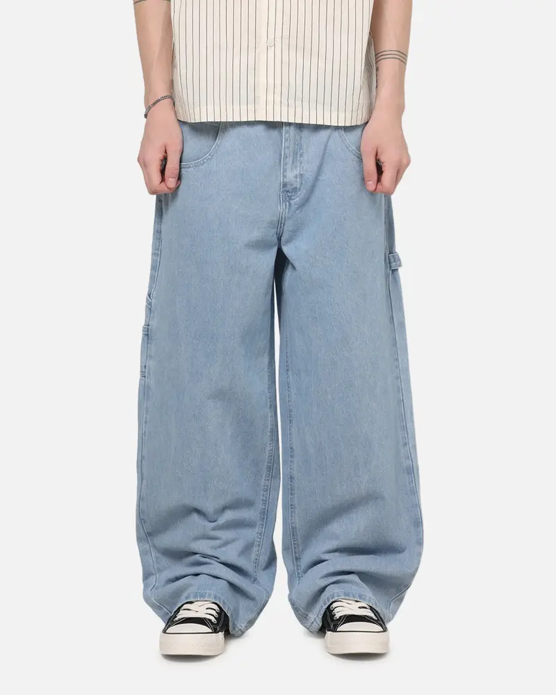 Carre Baggy Carpenter Jeans Light Blue Wash 1