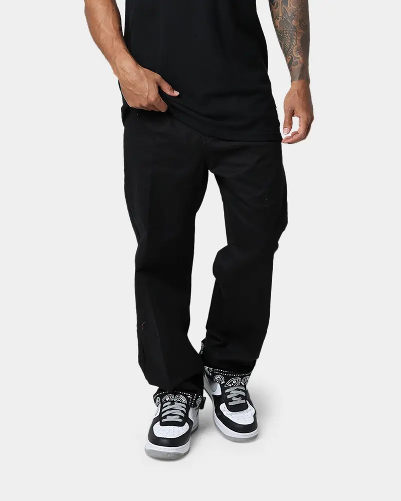Carre Bandana Ultra Relaxed Chino Pants Black 1
