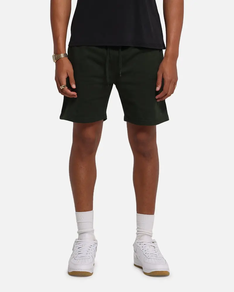 Carré Blanc Classic Sweat Shorts Dark Green 1