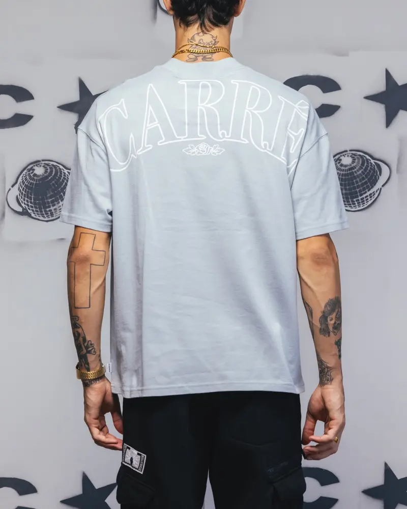Carre Bloom T-Shirt Dirty Blue 1