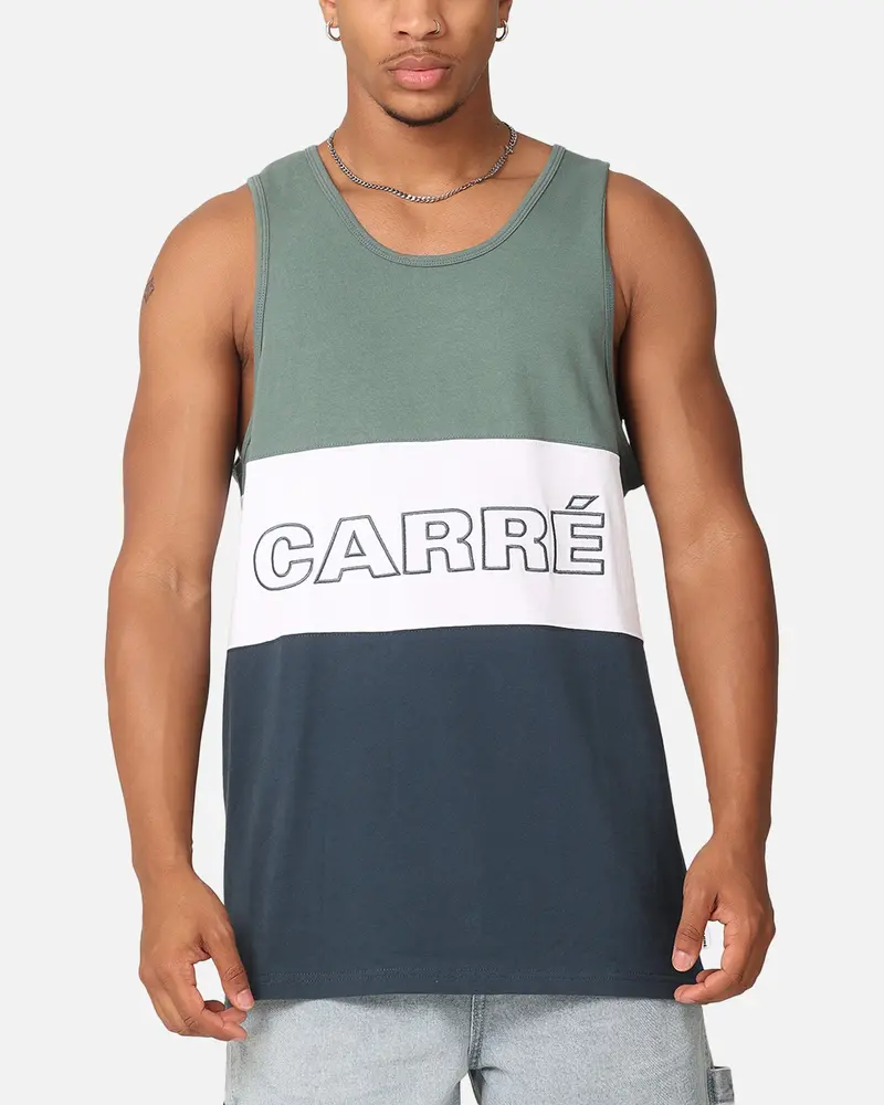 Carre Boost Panel Singlet Forest Green 1
