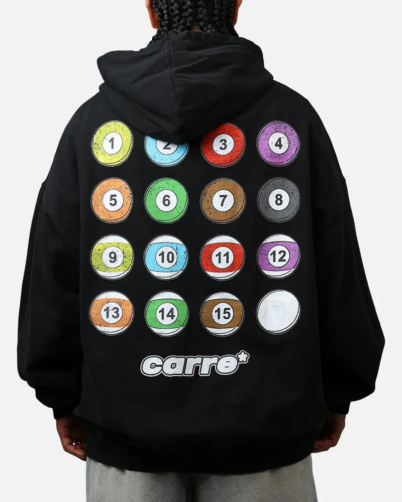 Carre Break Hoodie Black 1