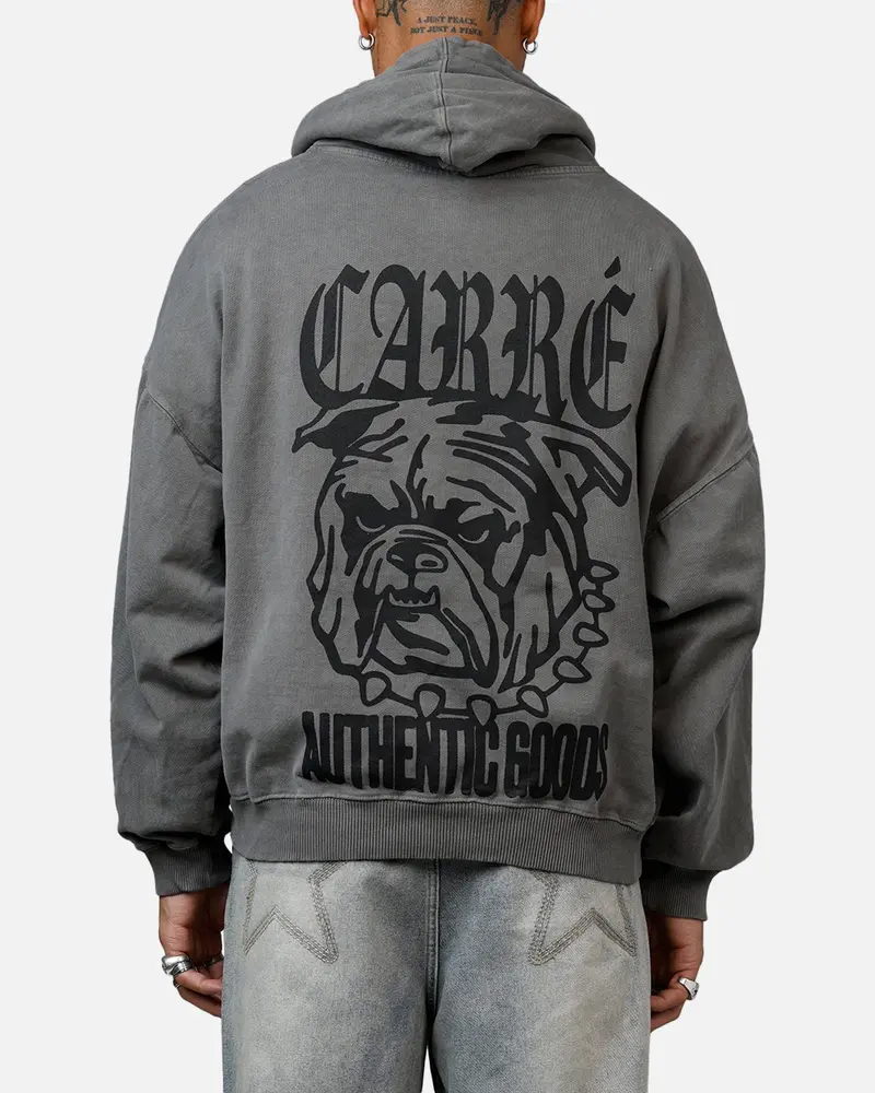 Carre Bulldog Premium Hoodie Washed Charcoal 1