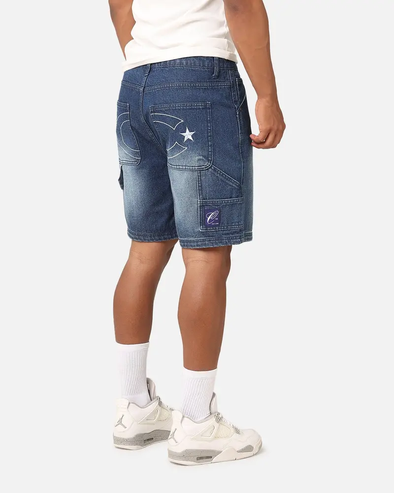 Carre C-Star Denim Shorts Mid Blue Denim 1