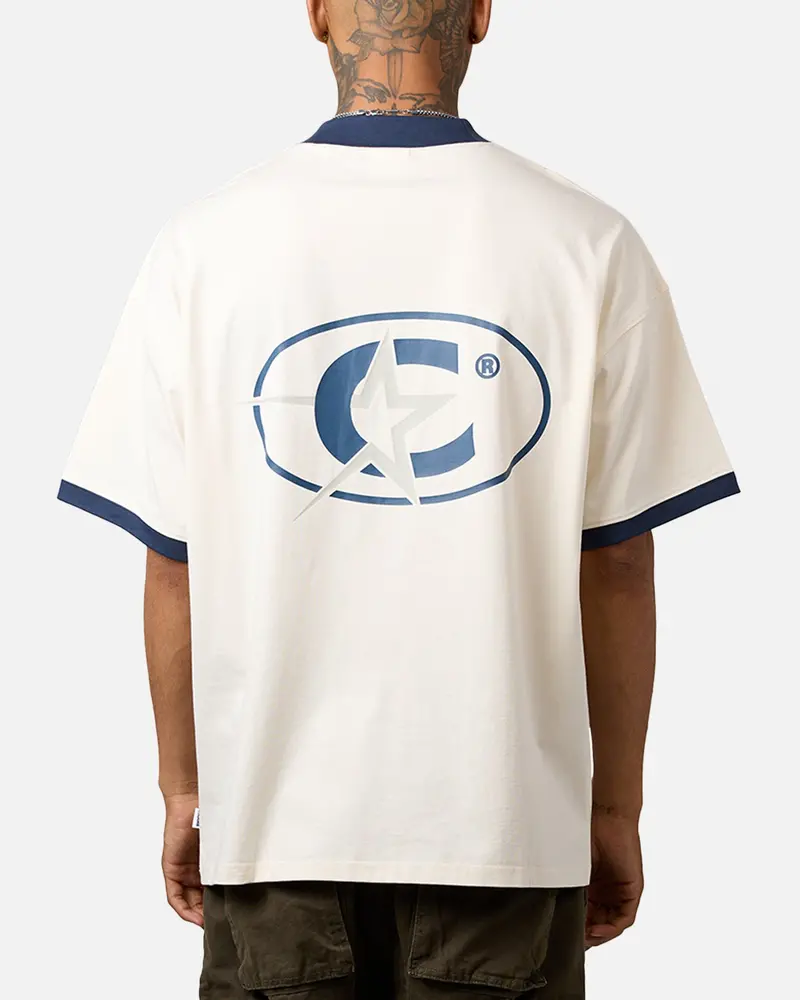 Carre C-Superstar Oversized Ringer T-Shirt Off White/Navy 1