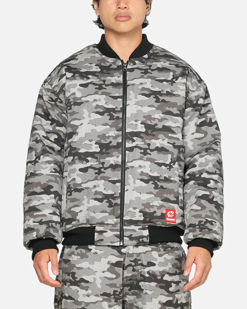 Carre Camo Bomber Jacket Black Camo 1