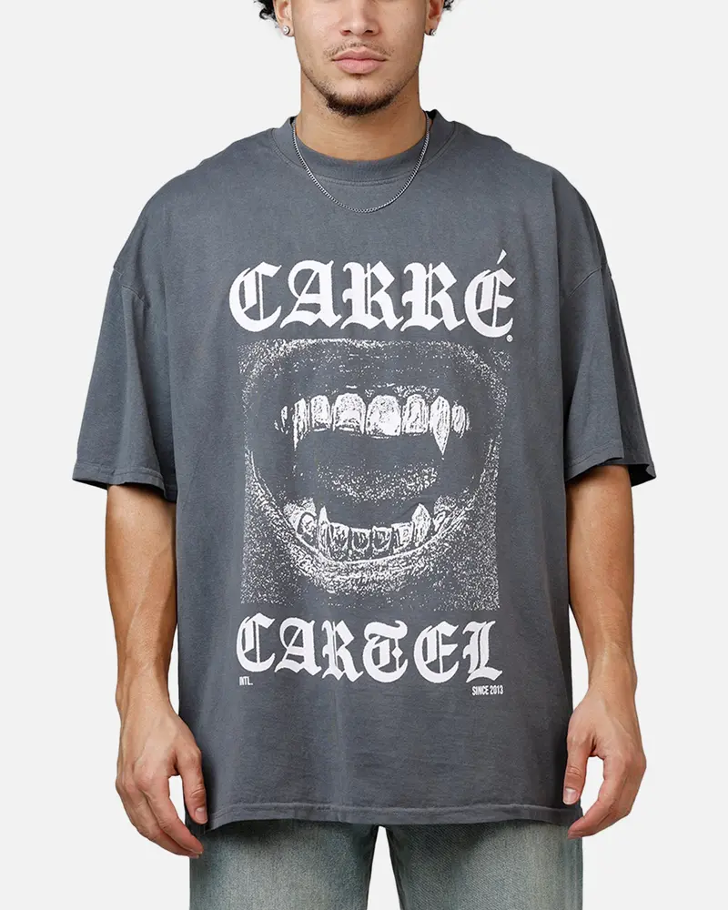 Carre Cartel T-Shirt Washed Charcoal 1