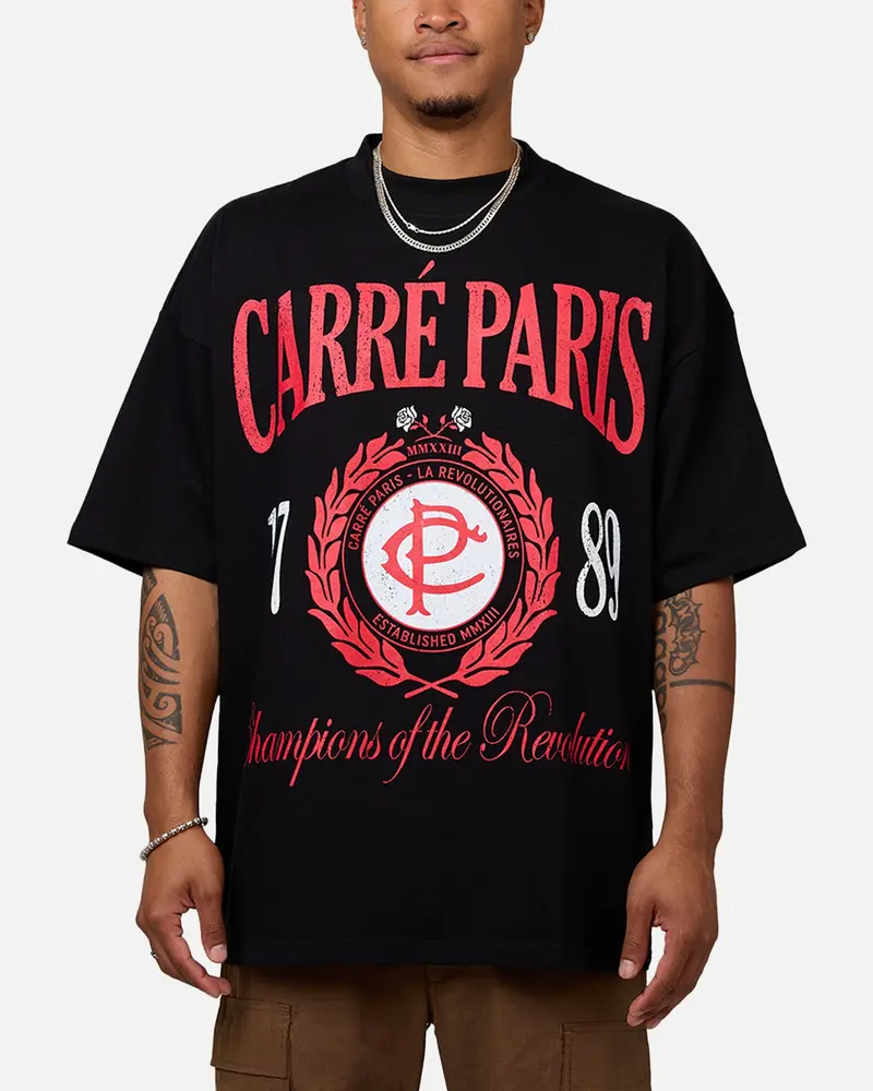 Carre Champs 24 Mock T-Shirt Black 1