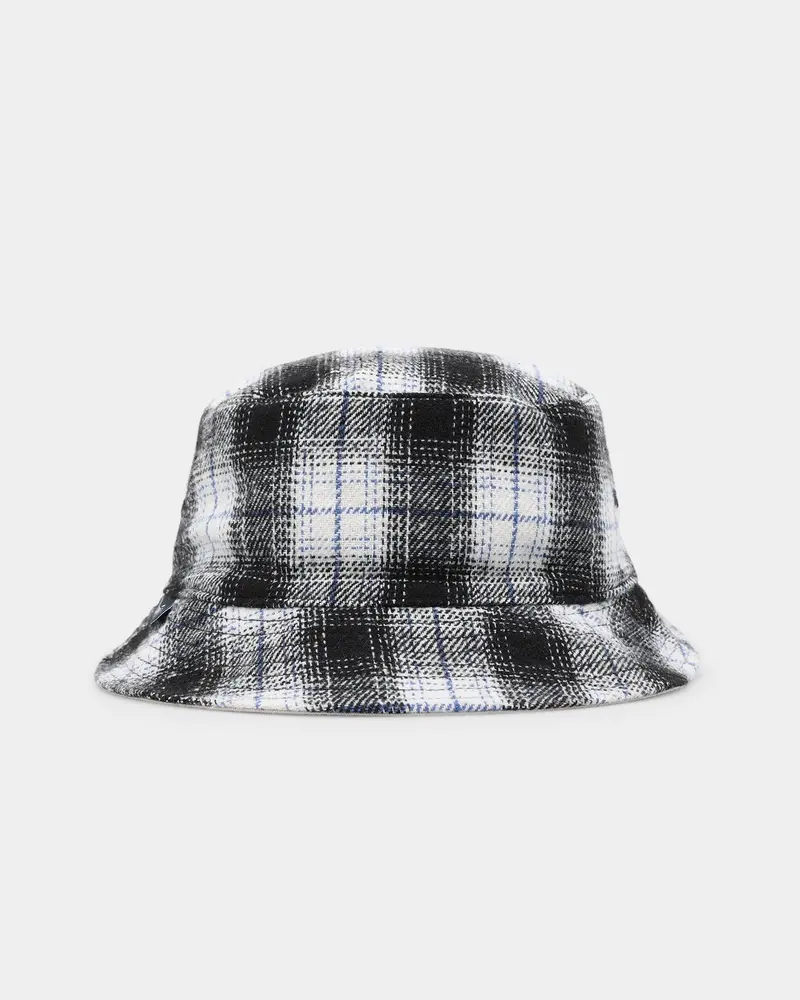 Carre Chat Bucket Hat Black Plaid 1