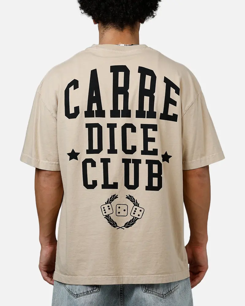 Carre Dice College T-Shirt Stone 1