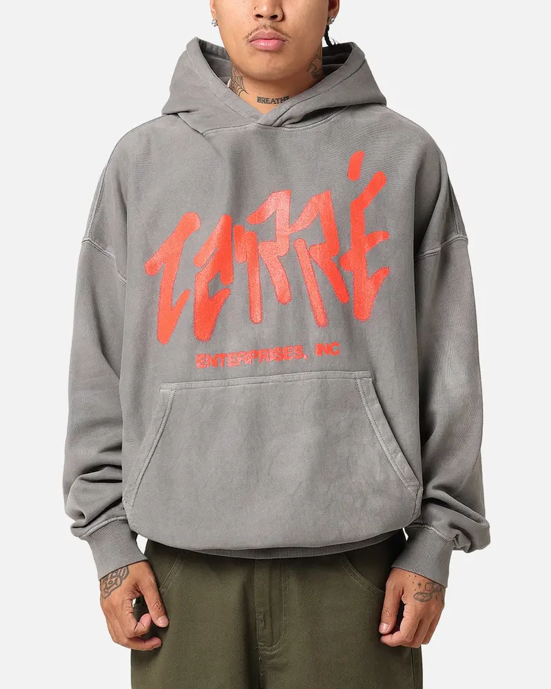 Carre Enterprise Hoodie Washed Charcoal 1