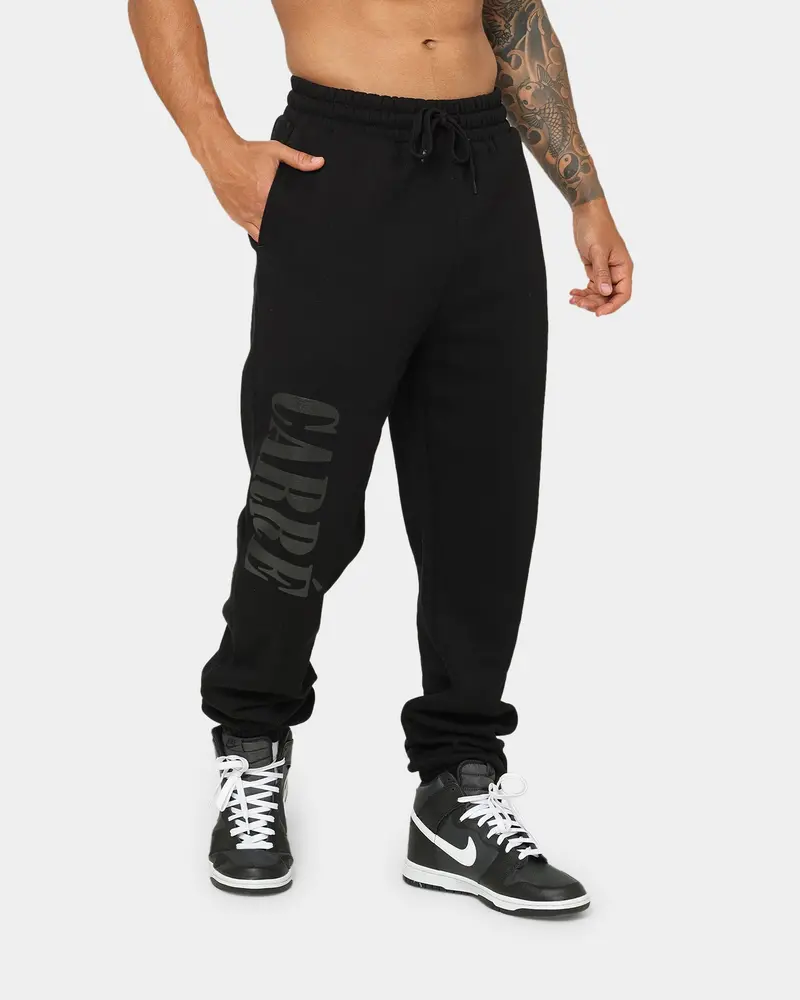 Carre Etoiles Premium Sweat Pants Black 1