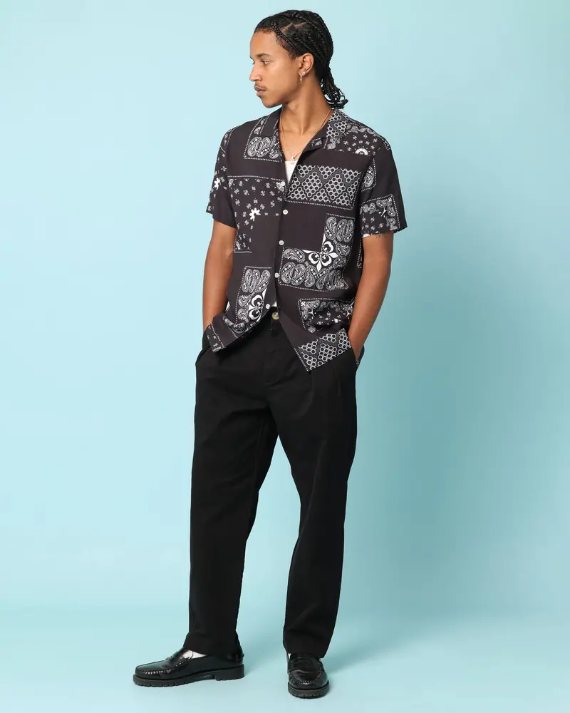 Carré Fragment Button Up Shirt Black 1