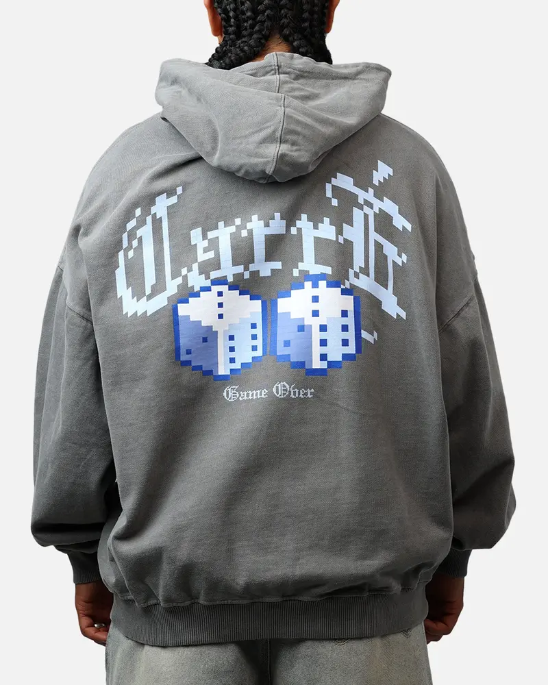 Carre Game Over Hoodie Washed Charcoal 1