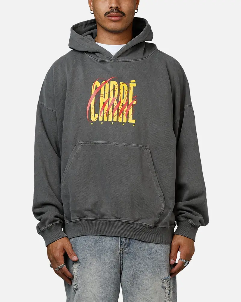 Carre Golden Scale Premium Hoodie Washed Charcoal 1