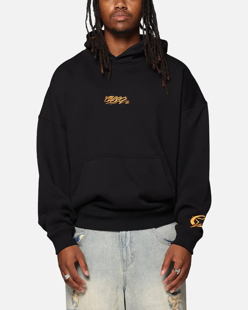Carre Graffiti Logo Hoodie Black 1