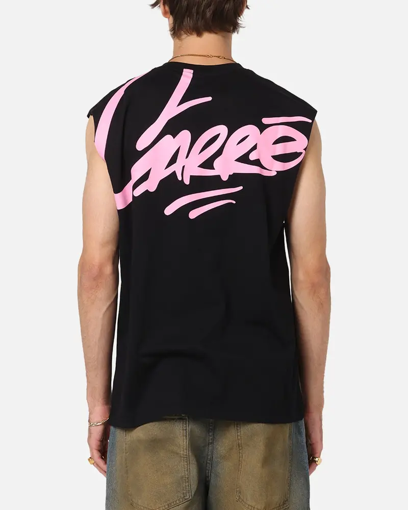 Carre Graffiti Muscle T-Shirt Black/Pink 1