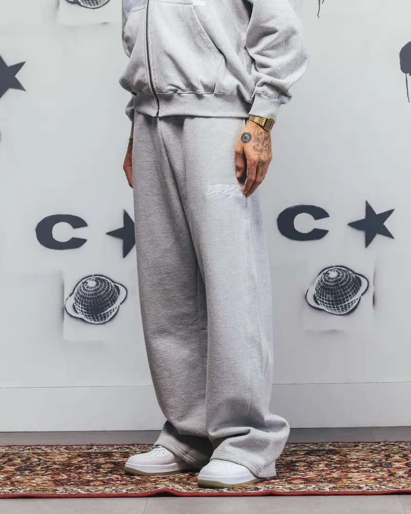 Carre Grit Trackpants Grey Marle 1