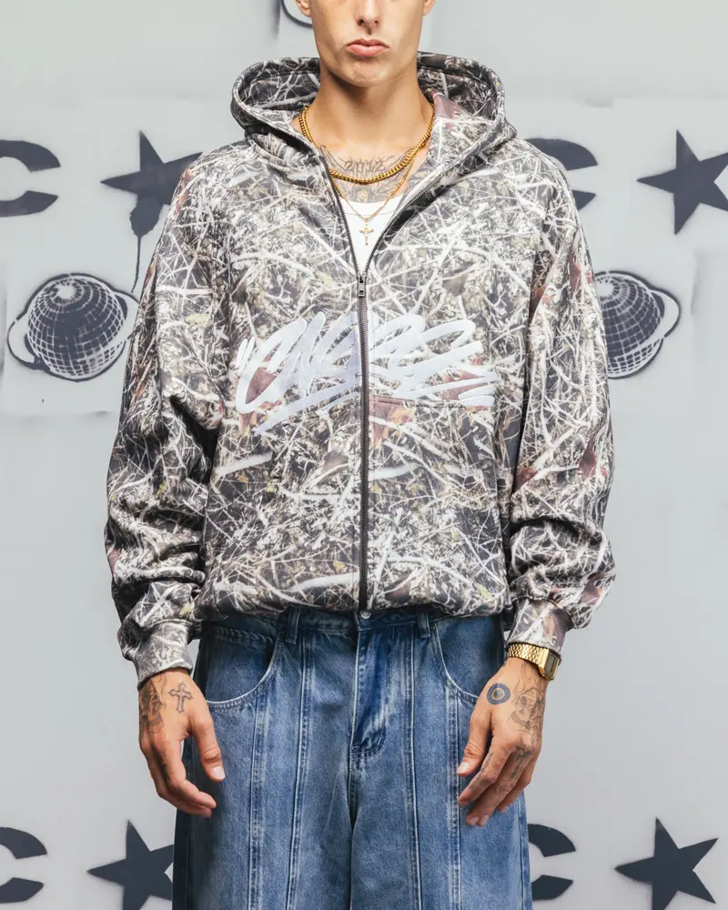Carre Grit Zip Hoodie Real Tree Camo 1
