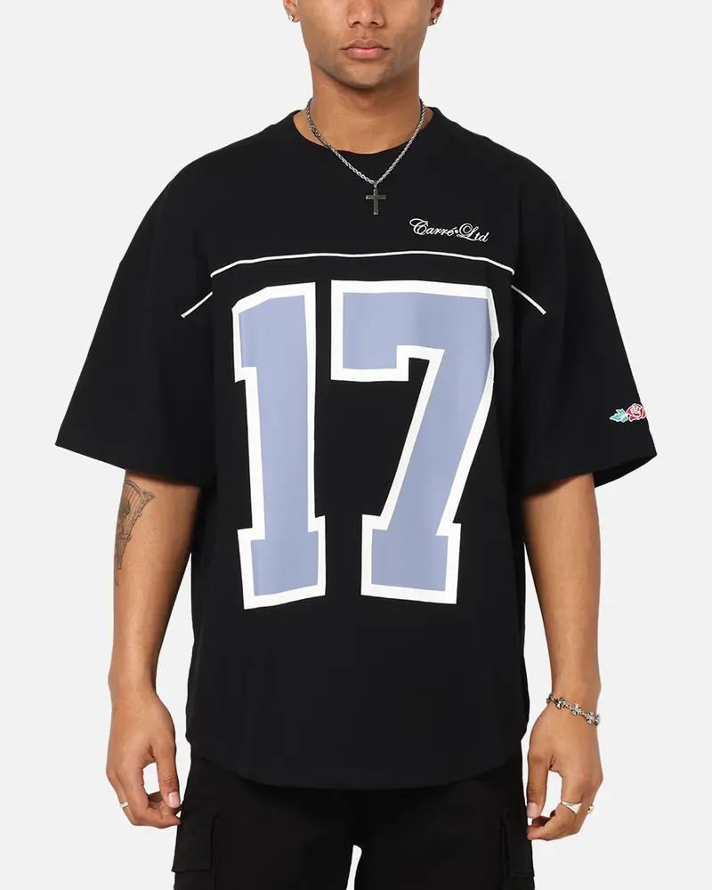 Carre Hitta Grid Iron T-Shirt Black/Navy 1