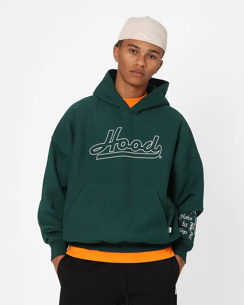 Carre Hood Hat Oversized Hoodie Green 1