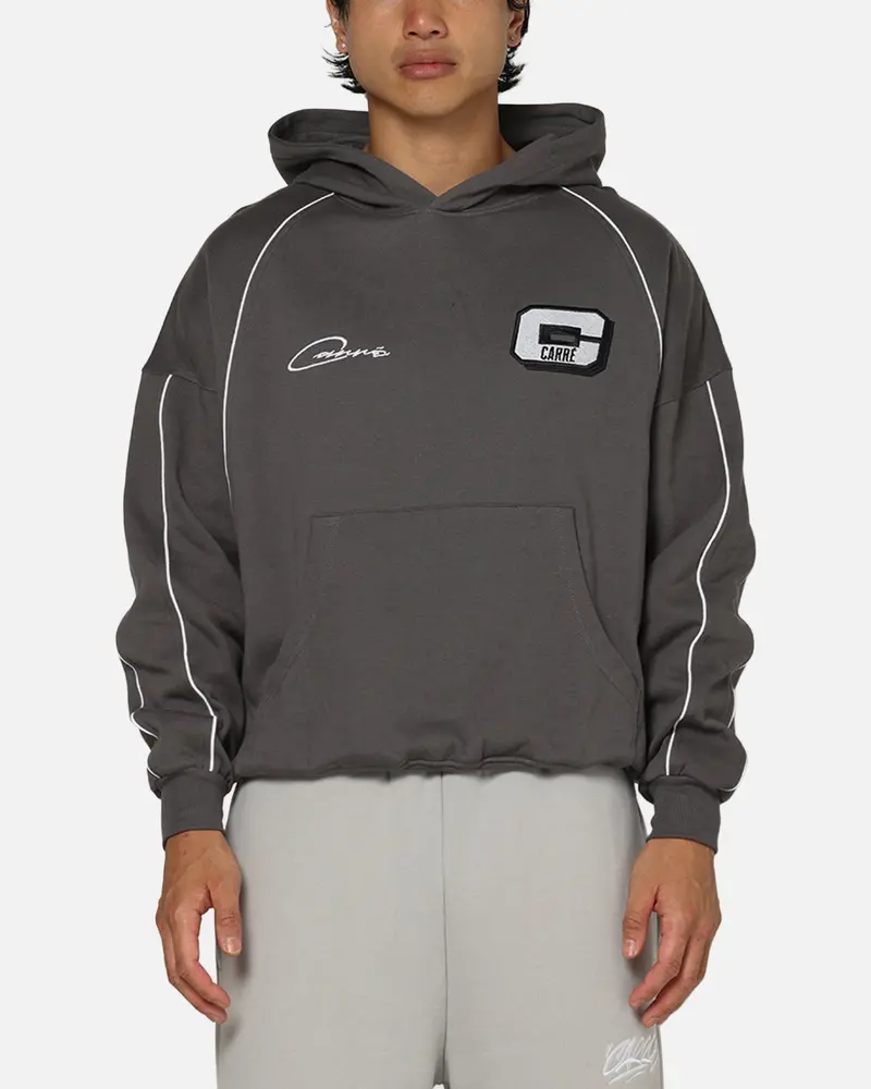 Carre International Star Hoodie Charcoal 1