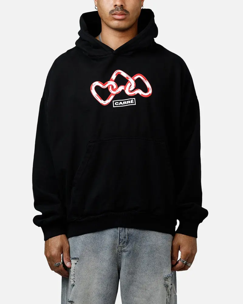 Carre Link Hoodie Black 1