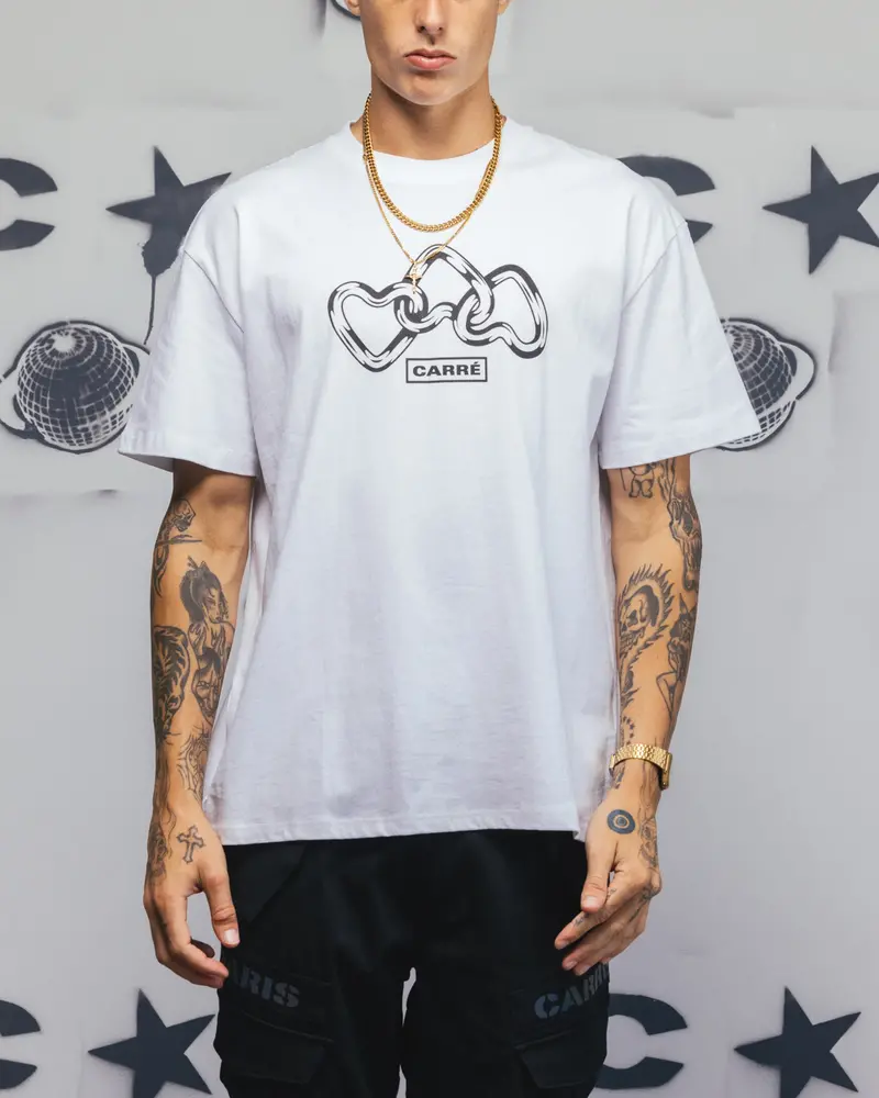 Carre Link T-Shirt White 1