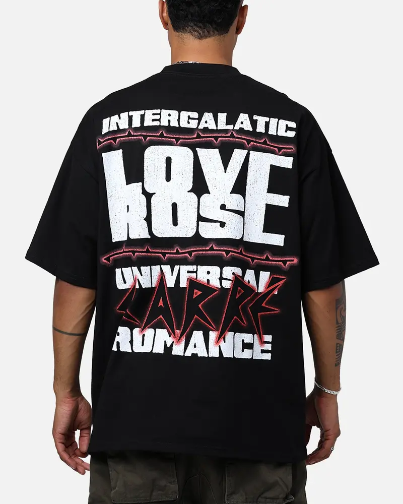 Carre Love Rose Vintage T-Shirt Washed Charcoal 1