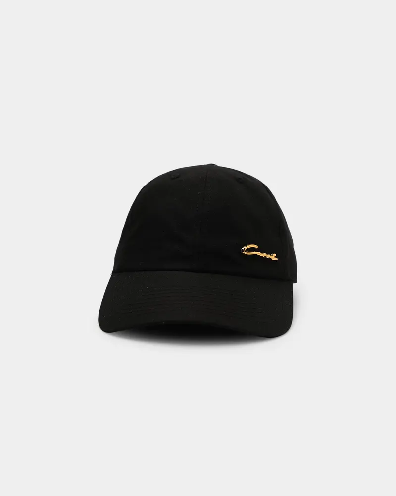 Carré Men's Scripted Metal Badge Classique Strapback Black/Gold 1