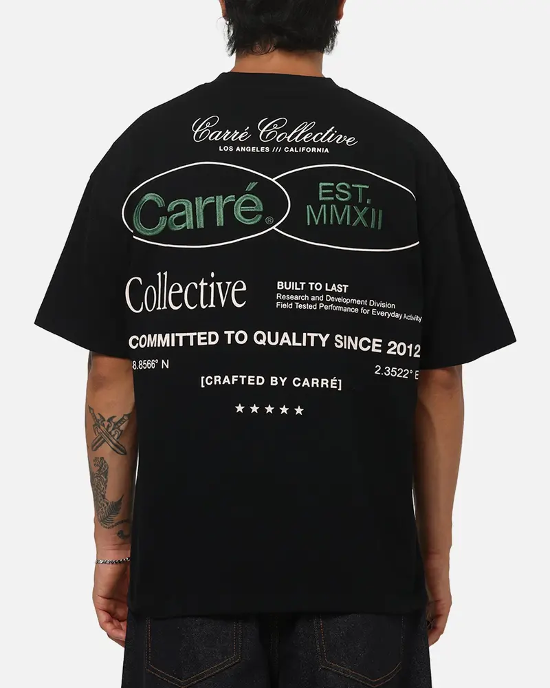 Carre Mmxii T-Shirt Black 1