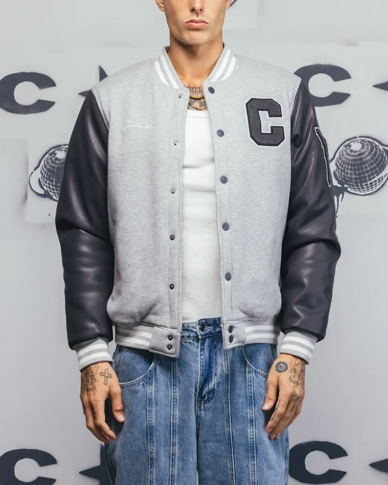 Carre Mvp Varsity Jacket Grey 1