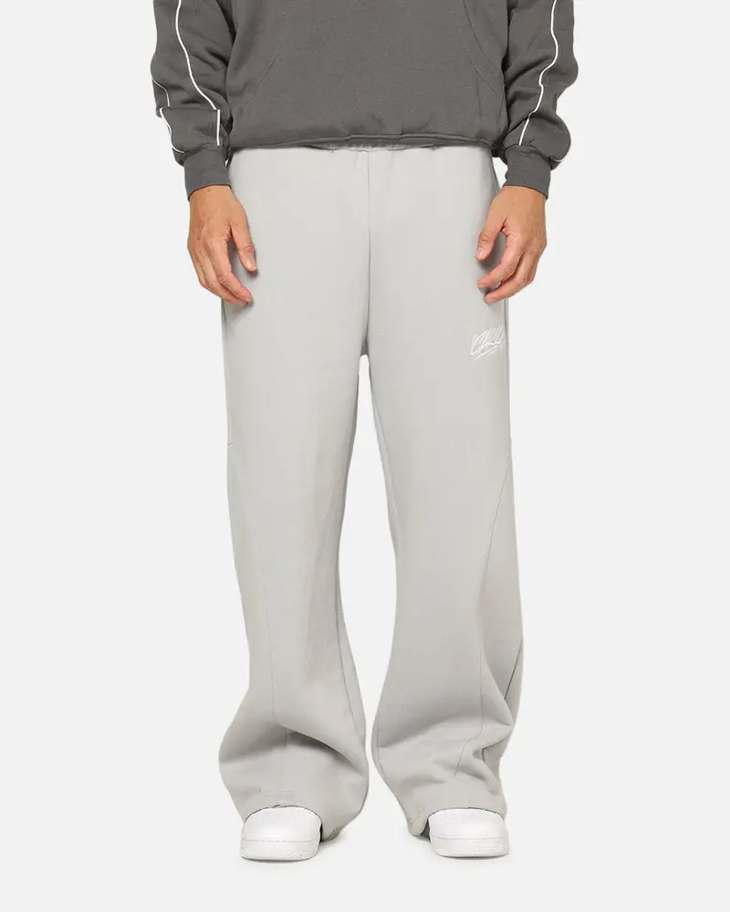 Carre Off Grid Panelled Trackpants Light Grey 1