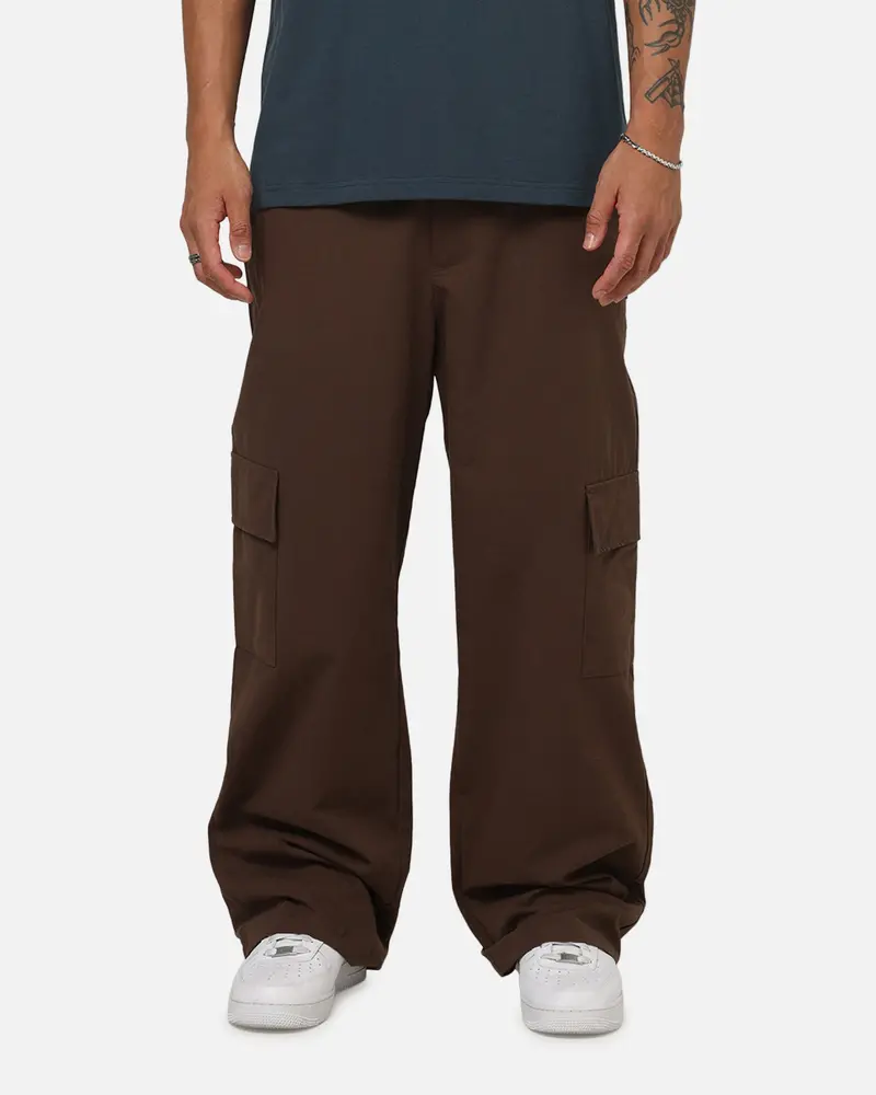 Carre Overhaul Cargo Pants Chocolate 1