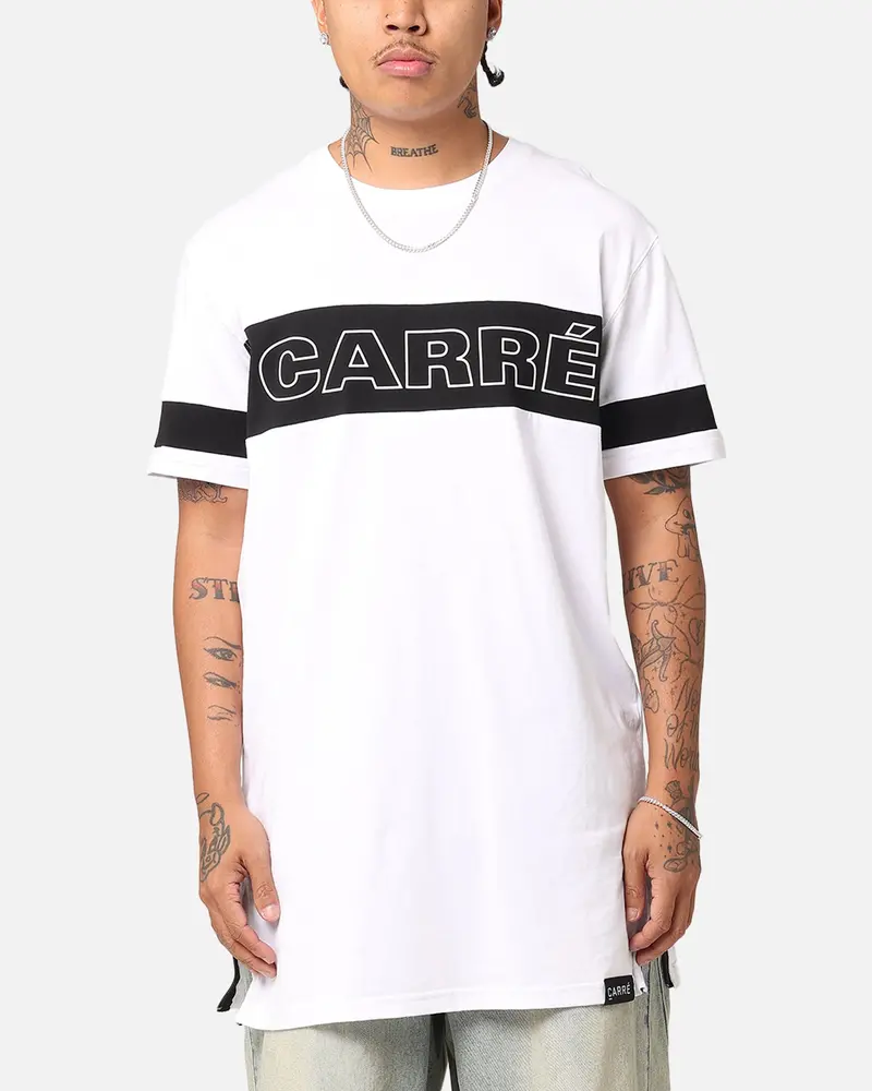 Carré Panneau Short Sleeve T-Shirt White/Black 1