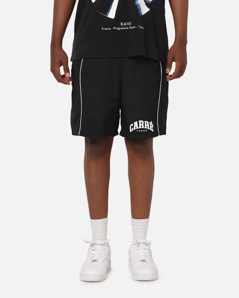 Carre Piped Nylon Shorts Black 1