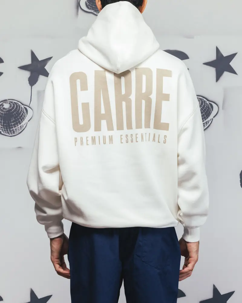 Carre Premium Essentials Hoodie Cream 1