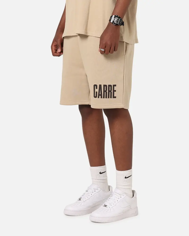 Carre Premium Essentials Sweat Shorts Light Brown 1