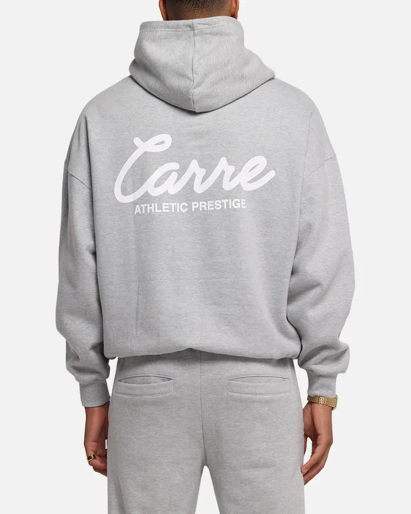 Carre Prestige Script Hoodie Grey Marle 1