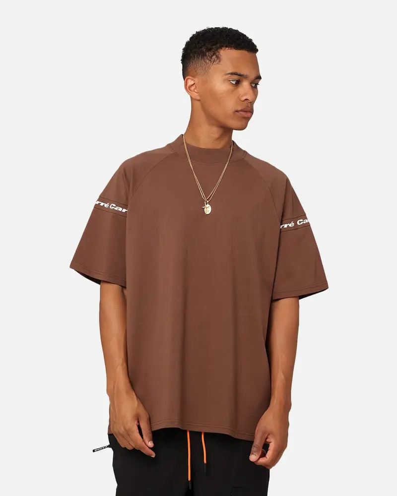 Carre Prime Oversized Raglan T-Shirt Dark Brown 1