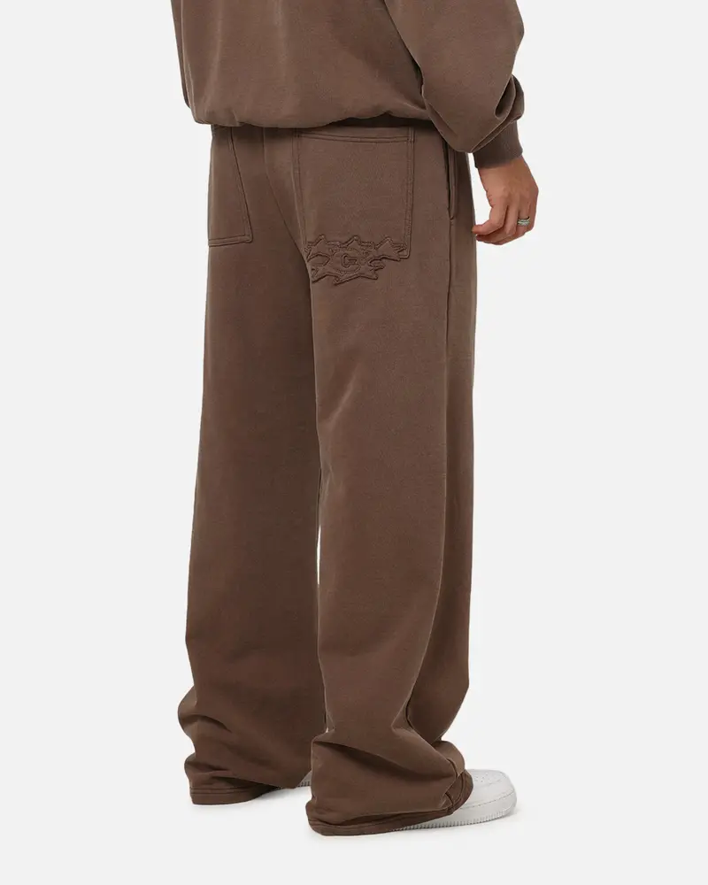 Carre Prime Trackpants Washed Brown 1