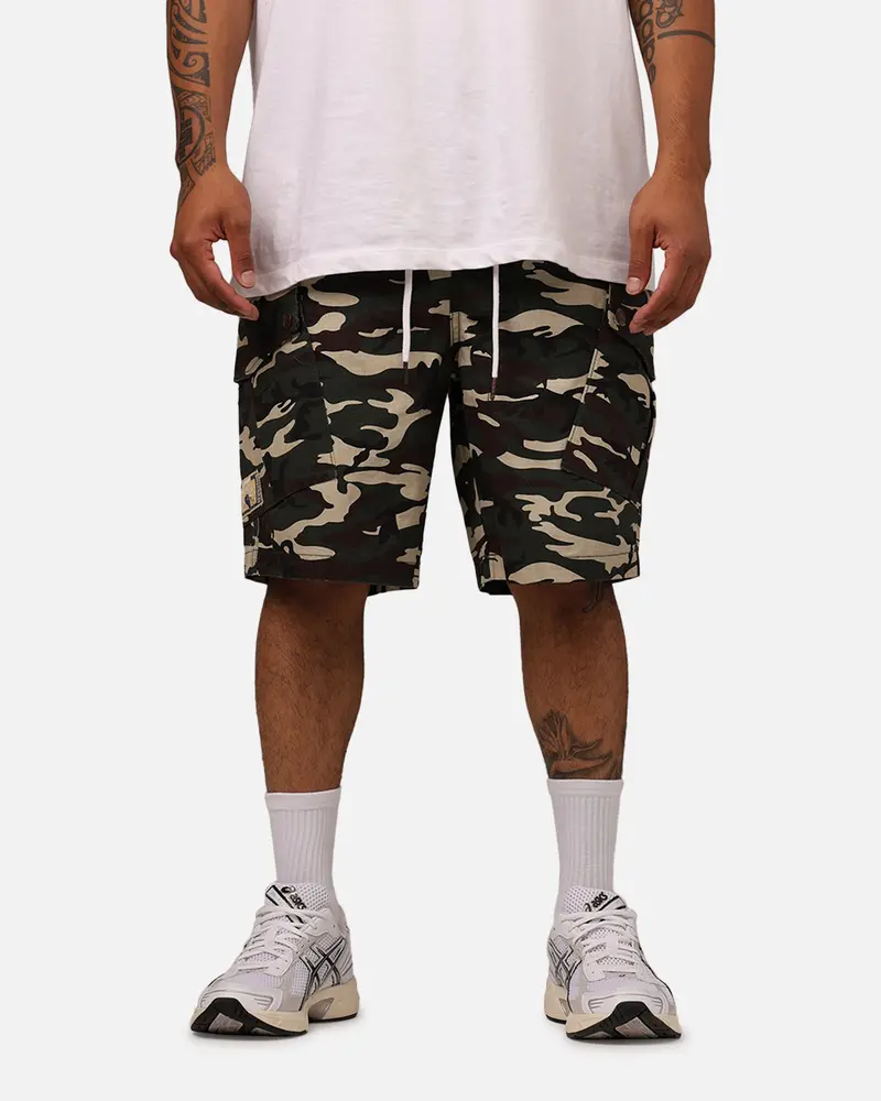 Carre Quality Cargo Shorts Woodland Camo 1