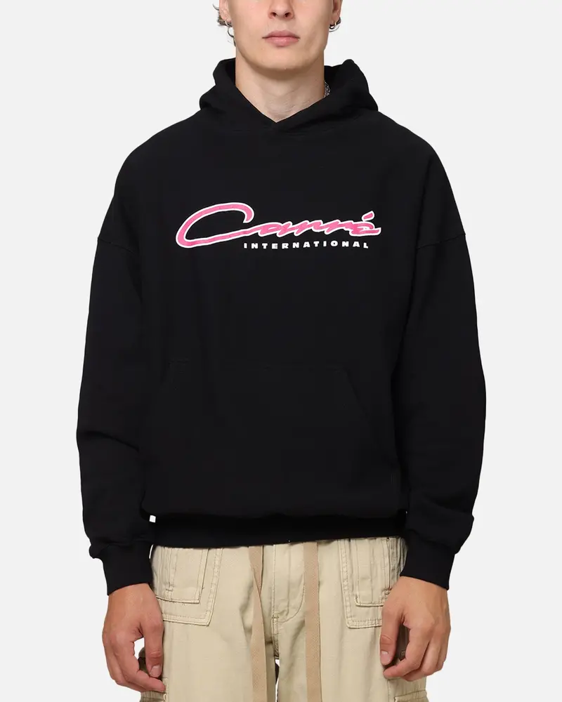Carre Race Script Hoodie Black 1